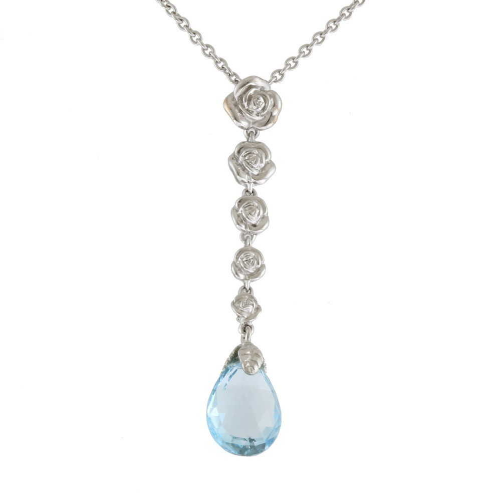 Carrera Y Carrera Necklace Carrera 18k Blue Topaz
